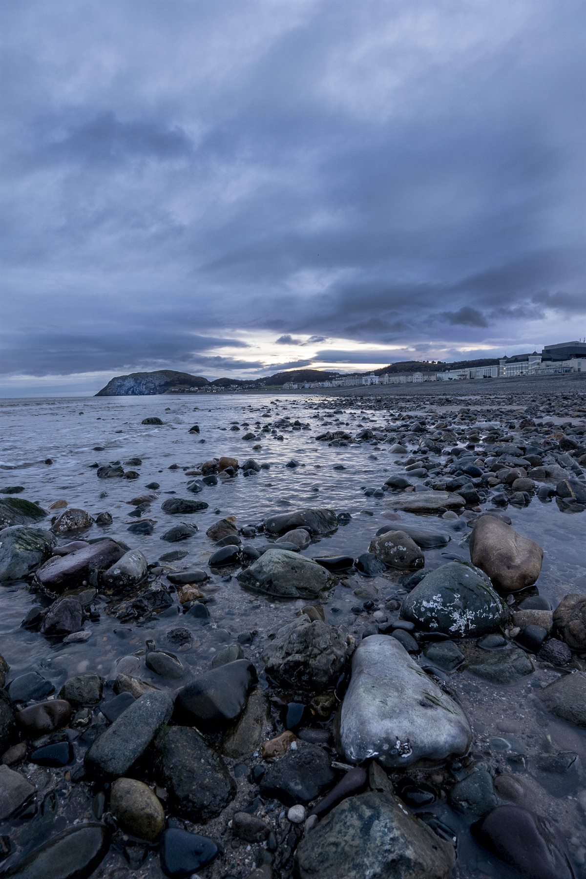 Llandudno rocky shoreline by Peter Szafel