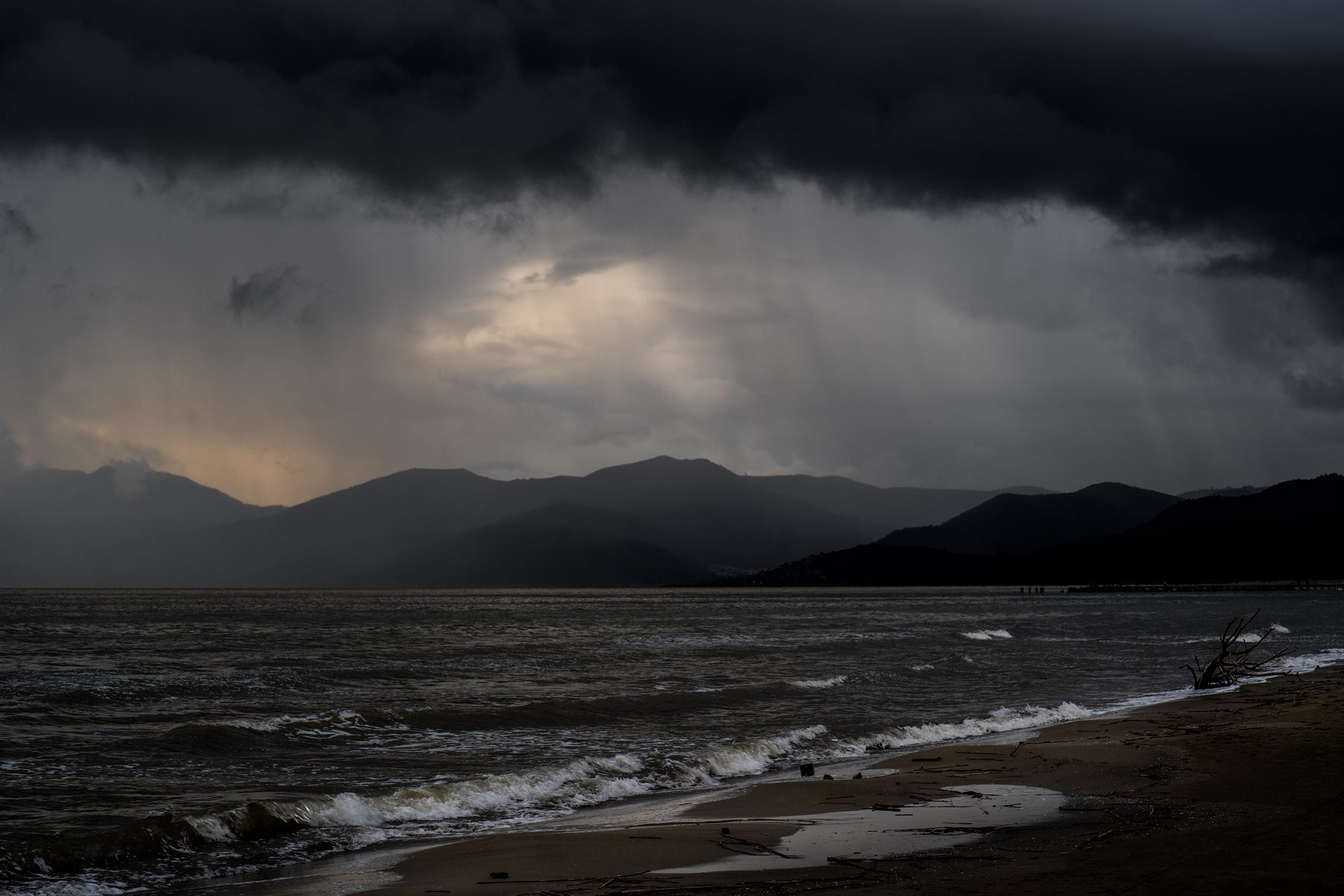 Stormy beach landscape by Peter Szafel